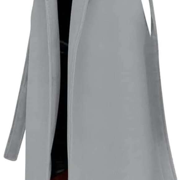 Grey Wool Coat - Picture 2 of 2